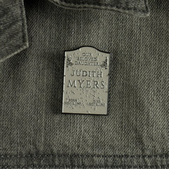 Halloween - Judith Myers Tombstone Enamel Pin