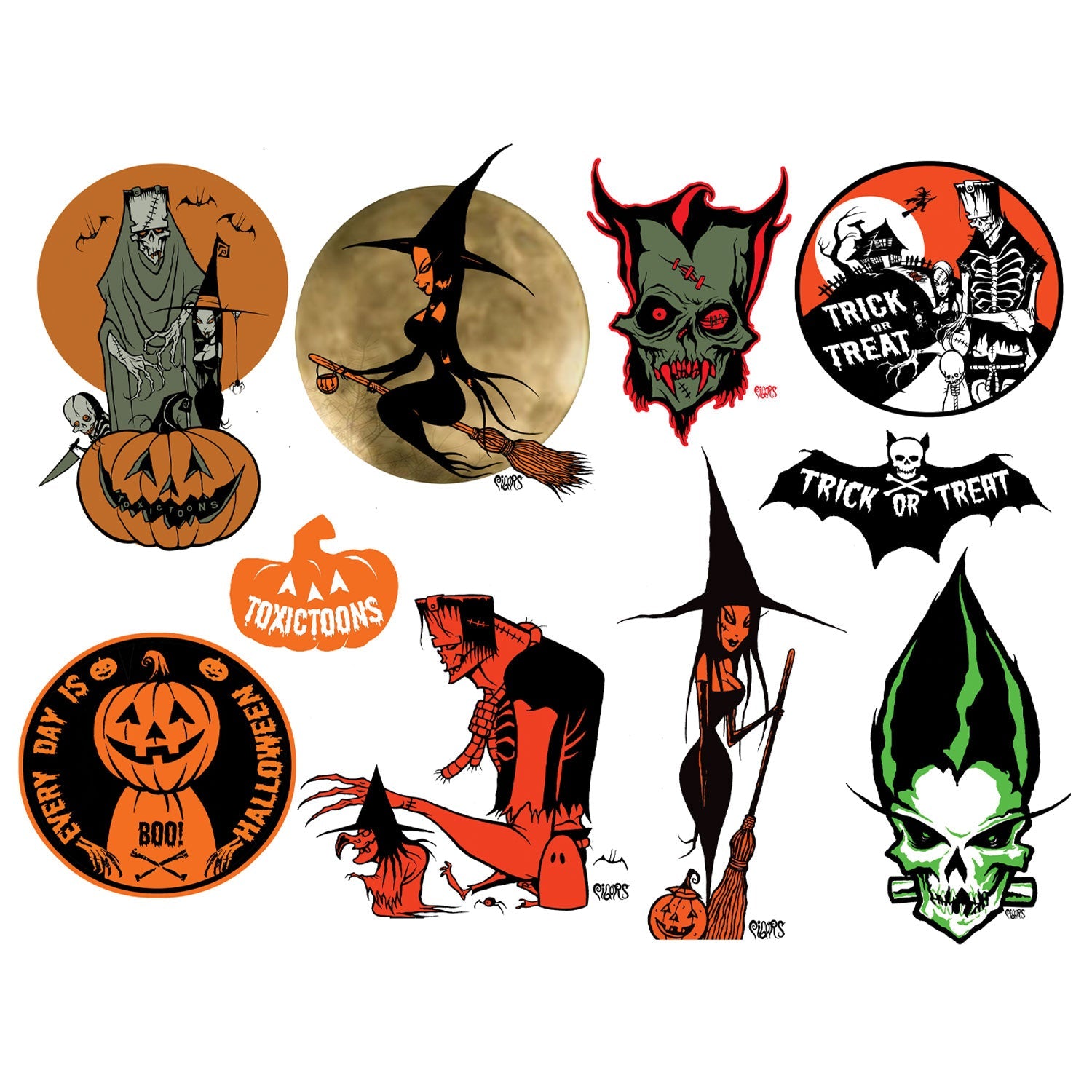 Toxictoons Sticker Pack (9 ct)