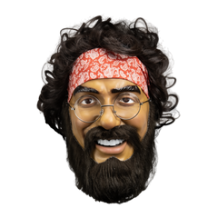 Cheech & Chong - Chong Deluxe Injection Mask