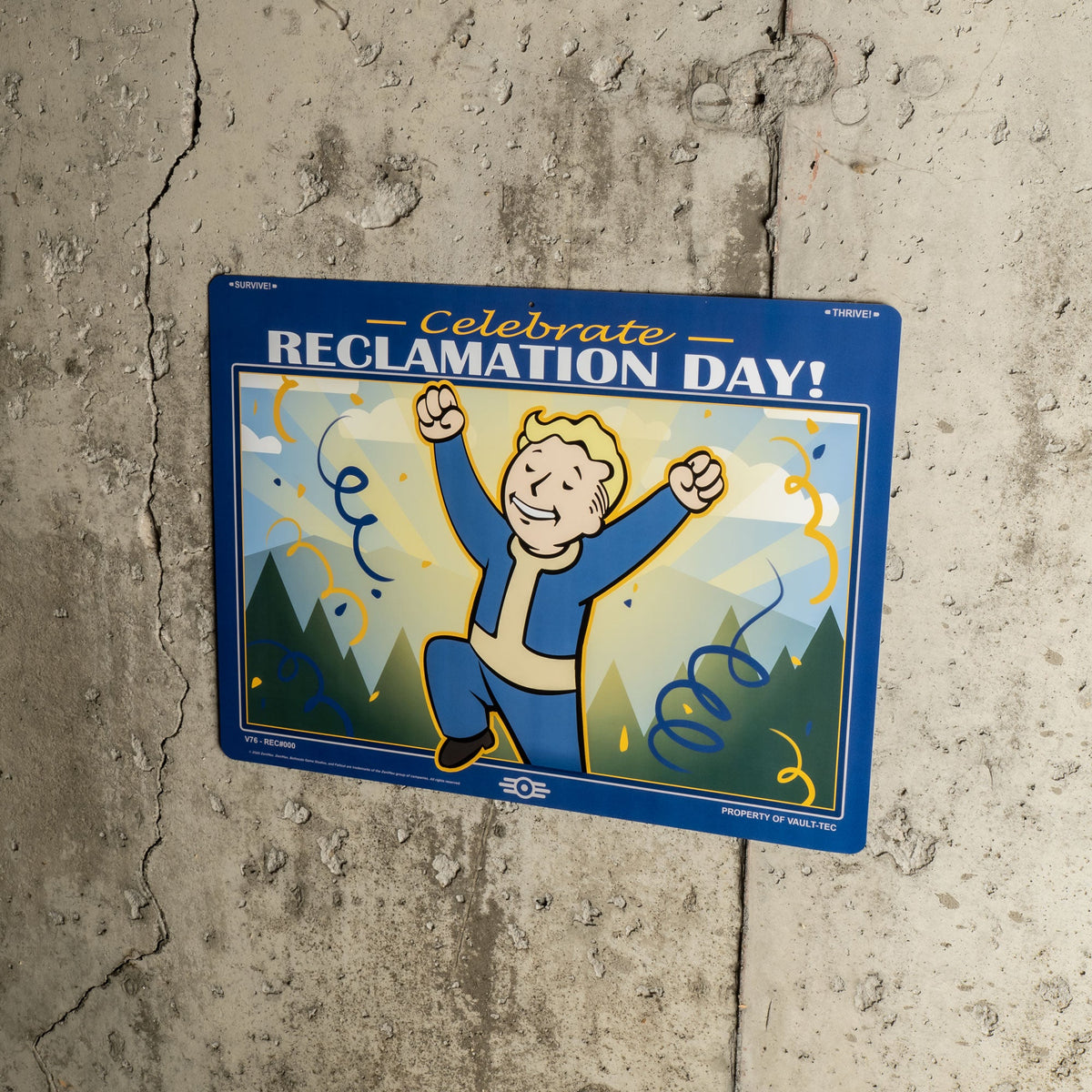 Fallout - Reclamation Day Metal Sign