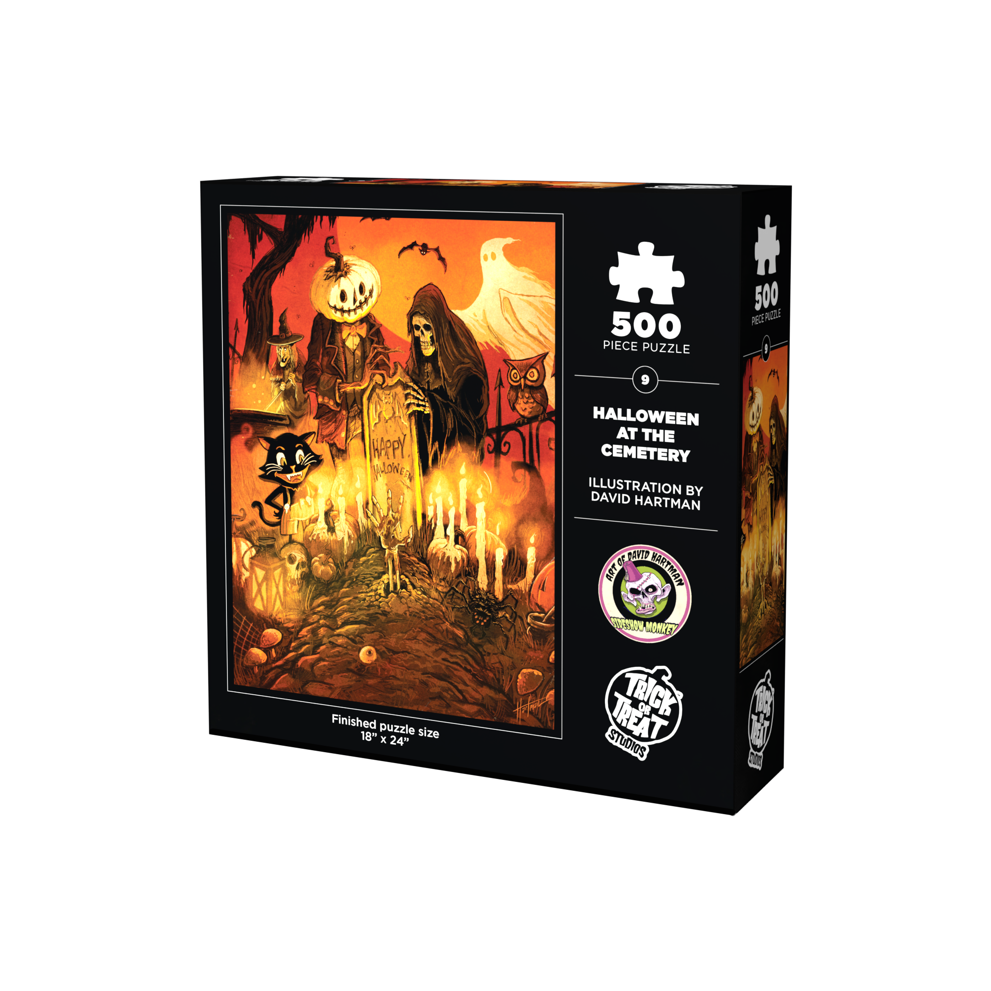 Halloween at the Cemetery 500 Piece Jigsaw Puzzle