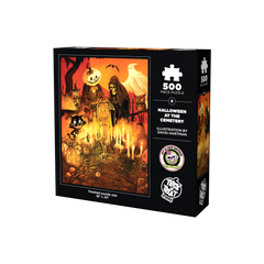 Halloween at the Cemetery 500 Piece Jigsaw Puzzle