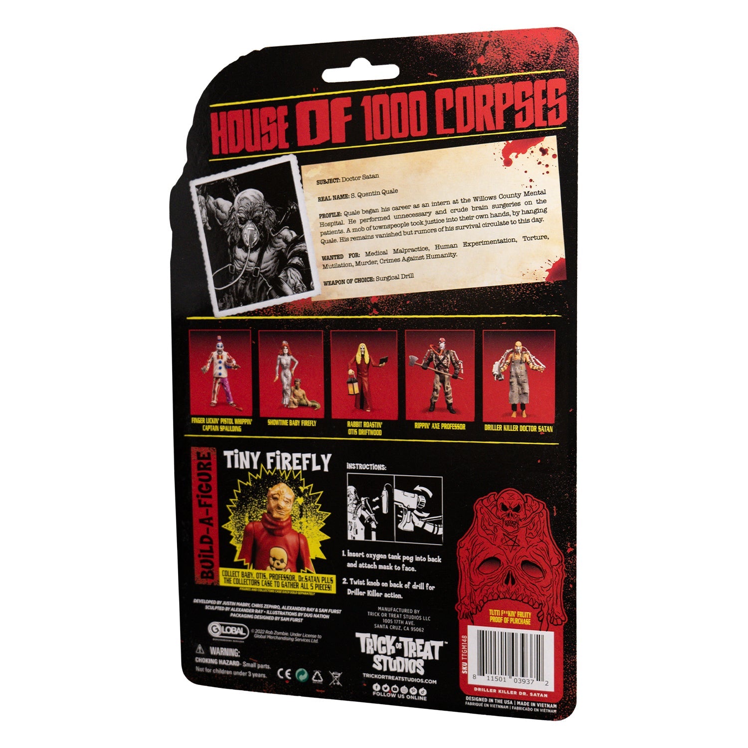 House of 1000 Corpses - Driller Killer Doctor Satan - 5" Action Figure