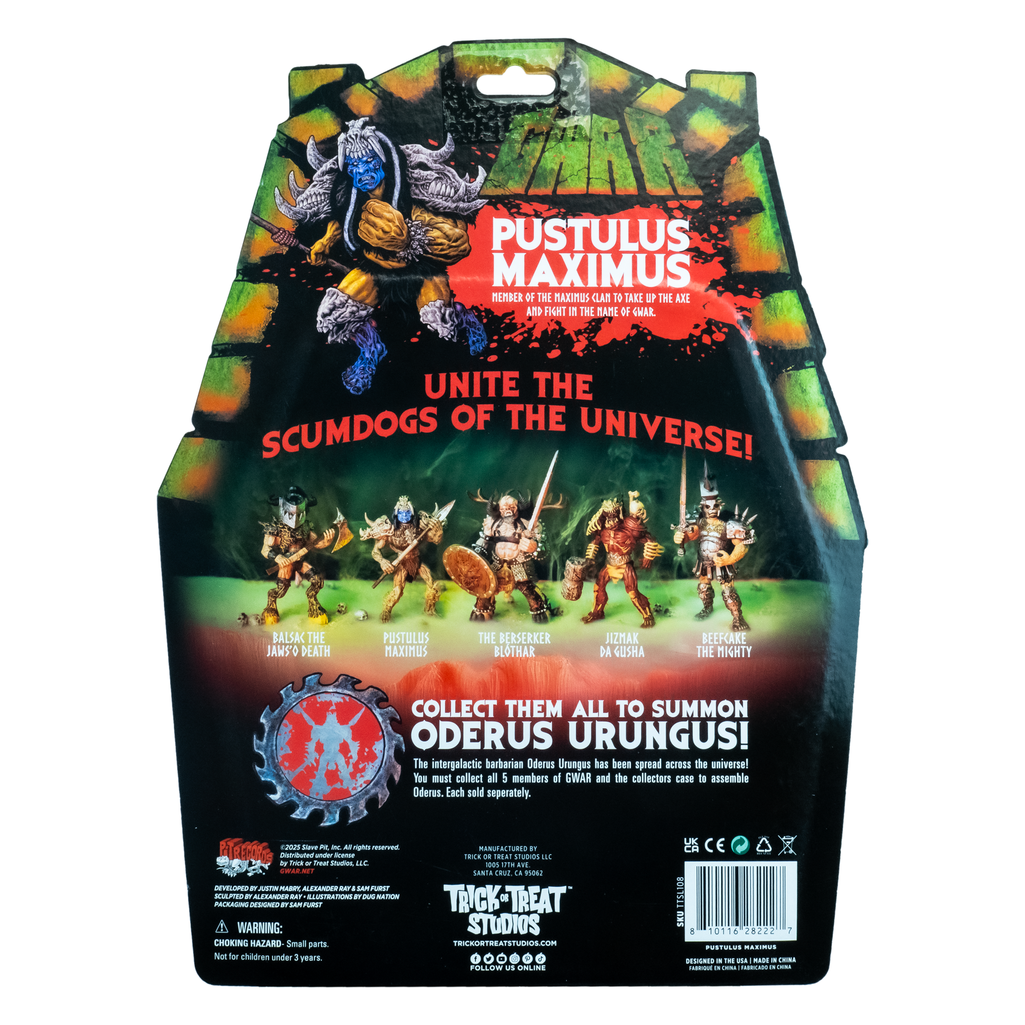 GWAR - Pustulus Maximus - 5" Action Figure