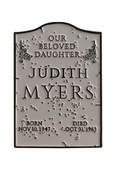 Halloween - Judith Myers Tombstone Enamel Pin
