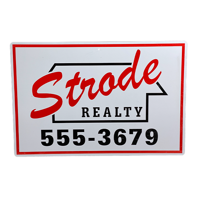 Halloween 1978 - Strode Realty Metal Sign
